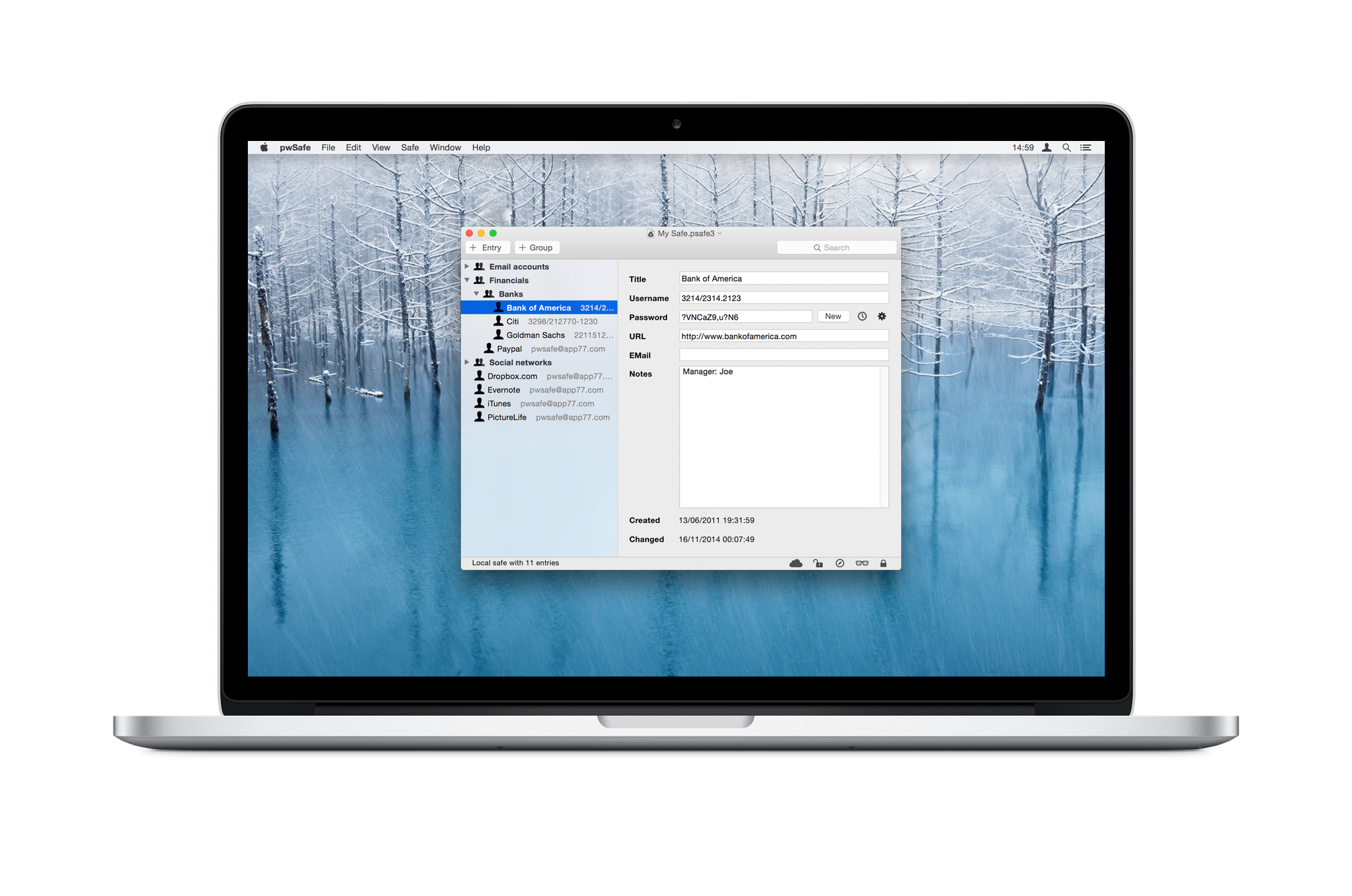 pwSafe for macOS